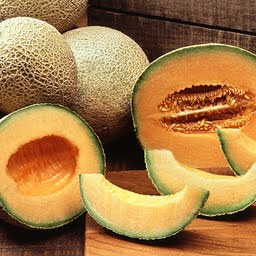 Raw Cantaloupe Melons
